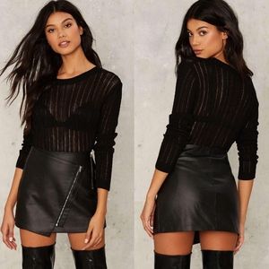 Nasty Gal Black Mini Skirt